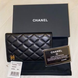Chanel Quilted Card Holder Wallet